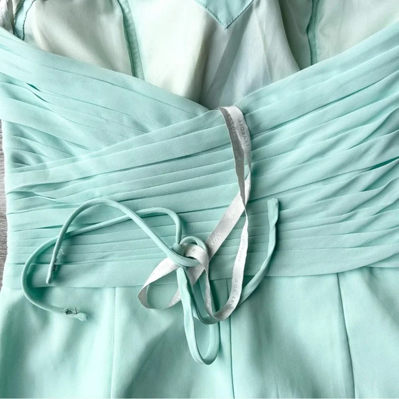 Bill Levkoff Chiffon Strapless Sweetheart NecklinePleated Bodice Maxi Dress - Picture 13 of 14